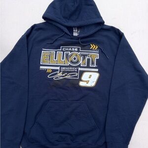 Gildan Men's Navy Graphic Hoodie